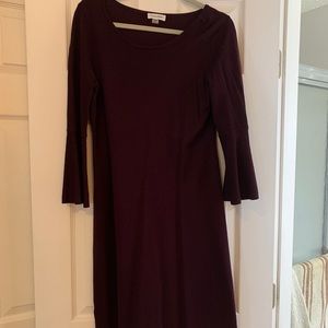 Calvin Klein wine knit dress M